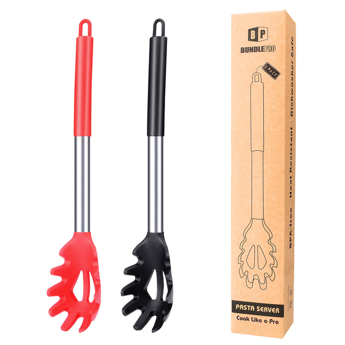 Pack of 2 Silicone Pasta Fork