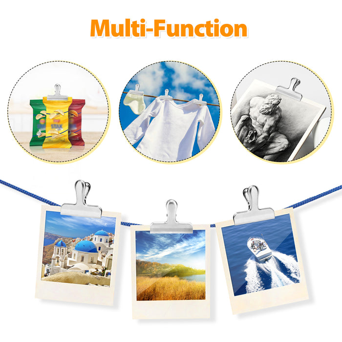 Pack of 8 Stainless Steel Bag Clips