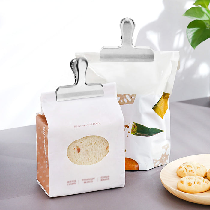 Pack of 8 Stainless Steel Bag Clips