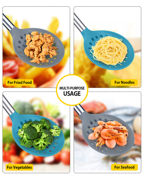 Set of 2 Large Kitchen Ladle Strainers