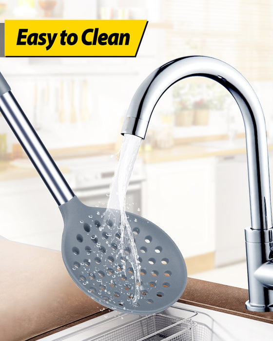 Set of 2 Large Kitchen Ladle Strainers