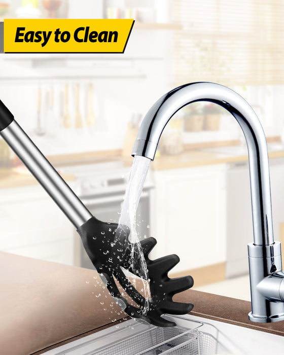 Silicone Pasta Fork and Ladle Spoon Set