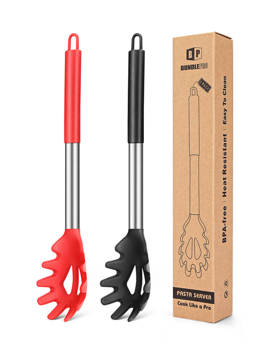 Pack of 2 Silicone Pasta Fork