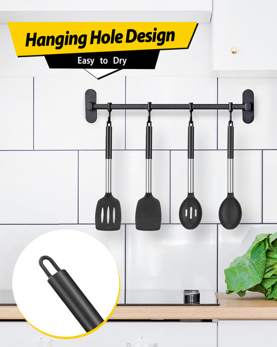 Pack of 4 Silicone Cooking Utensils Set