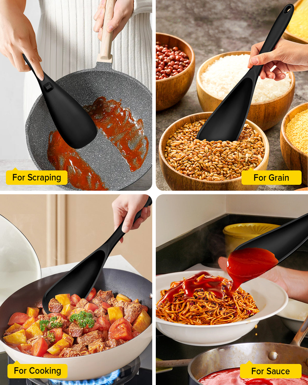 Pack of 2 Cooking Spoons for Non Stick Cookware — BundleP