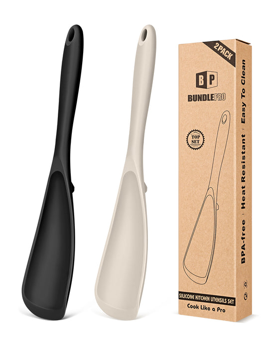 Pack of 2 Cooking Spoons for Non Stick Cookware