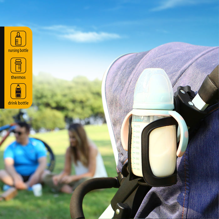 thumbnail image 2 of Universal 360 Rotatable Baby Stroller Cup Holder Drink Bottle Rack 2 of 14