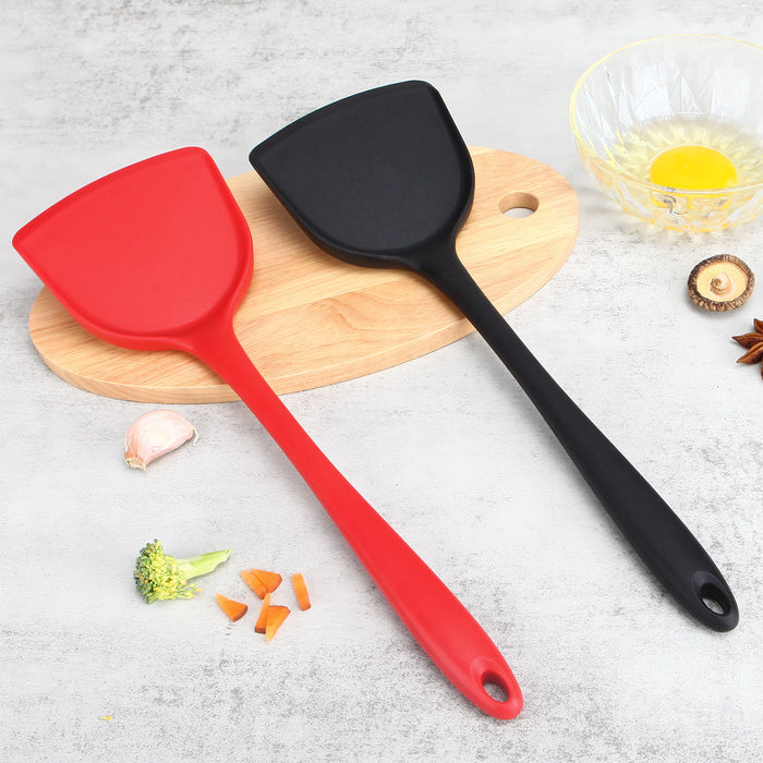 Pack of 2 Silicone Wok Spatula, Non-Stick, Heat, Stain and Odor Resistant,  Easy to Clean and Dishwas…See more Pack of 2 Silicone Wok Spatula