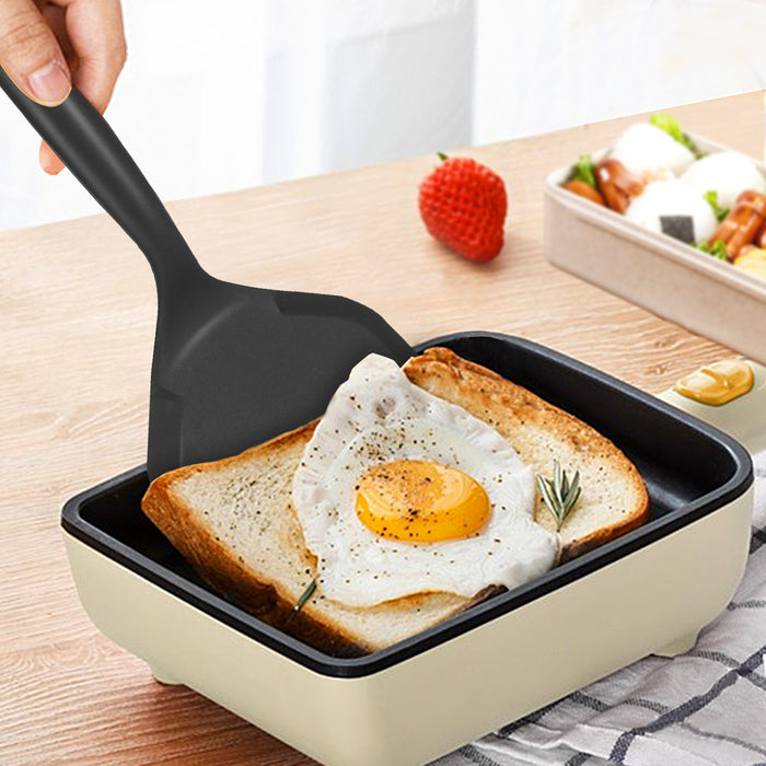 2 Pieces Silicone Pancakes Shovel Wide Spatula Turner Nonstick Fried Shovel  Fish Spatula Silicone Wide Flexible Turner For Nonstick Cookware Egg Cooki